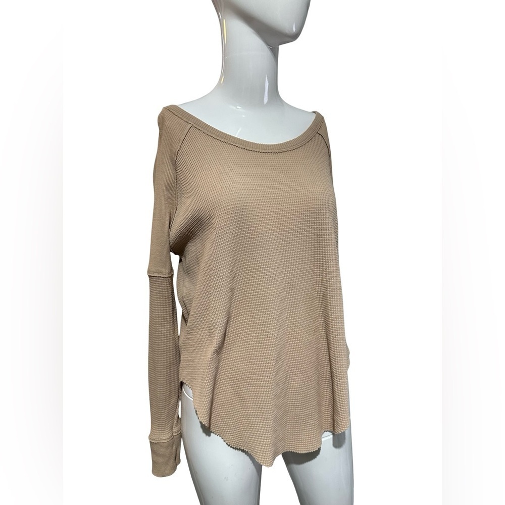 Aritzia TNA Adler Waffle Thermal Dusty Rose - Picture 4 of 7